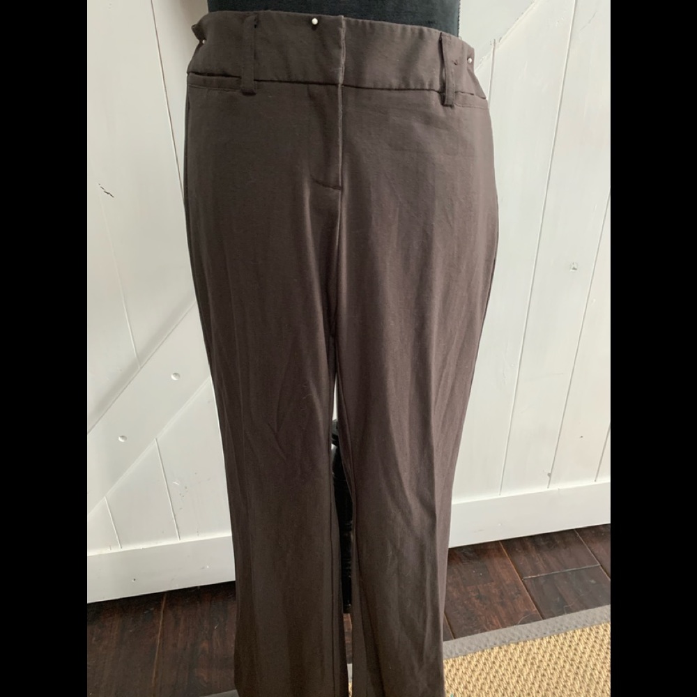 Dark brown dress pant